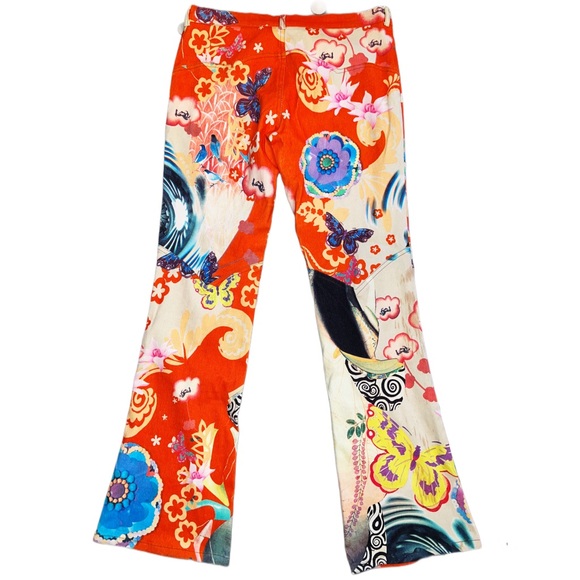 NWOT - Birds, Butterflies, Floral , Whimsy Fitted Flare Corduroys - Picture 4 of 15